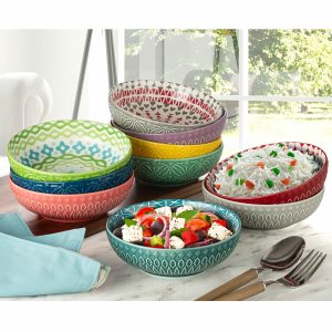 Signature Housewares Stoneware Bowls, 10 Piece