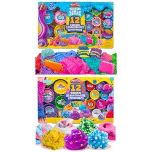 Play-Doh 12 Mega Variety Assortment - Slime / Sand (4+ Years)