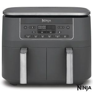 Ninja DZ300UK 6-in-1 Dual Zone Air Fryer in Gun Metal Grey