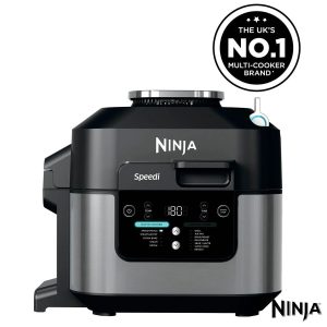 Ninja ON500UK Speedi 12 in 1 Multi Cooker, Air Fryer & Slow Cooker in Black Steel