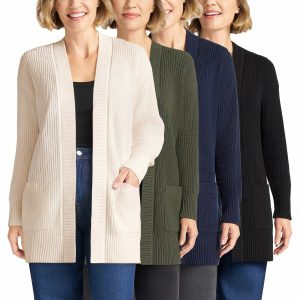 Max & Mia Women's Long Cotton Cardigan