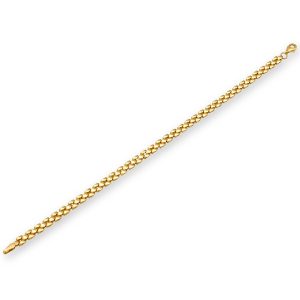 14ct Yellow Gold Honeycomb Link Bracelet