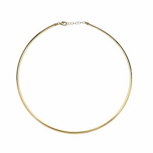 14ct Yellow Gold Omega Chain Necklace