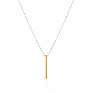 14ct Yellow Gold Matchstick Pendant