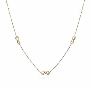 14ct Yellow Gold Infinity Necklace