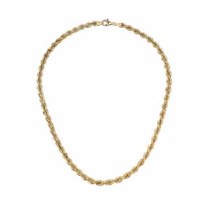 14ct Yellow Gold Rope Chain Necklace