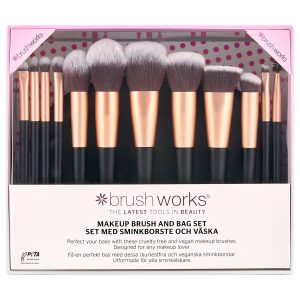 Brushworks Makeup Brush & Bag Set