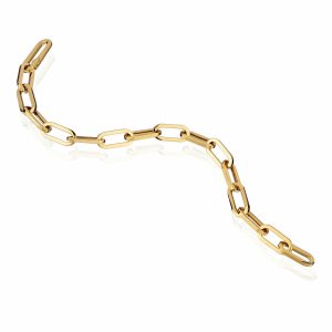 14ct Yellow Gold Paperclip Bracelet