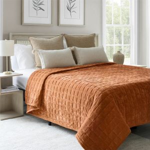 Safdie Crushed Velvet Throw in 3 Colours, 234 x 244 cm