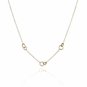 14ct Yellow Gold Love Rings Necklace