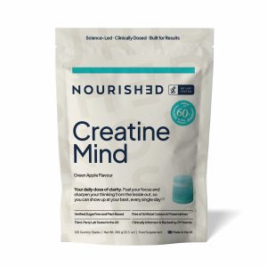 NOURISH3D Creatine Gummies, Green Apple 120 Count 664115