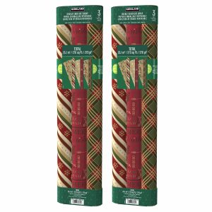540 Sq ft Christmas Trio Wrap Pack - Traditional