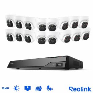 Reolink 12MP (4K+) UHD NVR PoE 16 x Channel / 16 x Turret Cameras with 4TB HDD