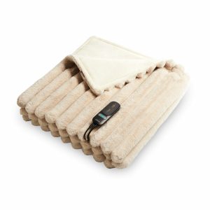 Duux Yentl Heated Faux Fur Overblanket In 2 Colours, 200 x 200 cm